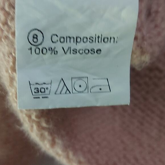 SHEIN Pink Open Front Cropped Cardigan L Casual Classic Preppy Winter Barbiecore - Picture 8 of 9